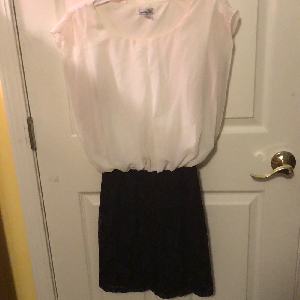 Black and white dress